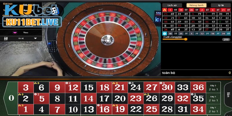 Roulette được yêu thích với bánh xe quay mê hoặc